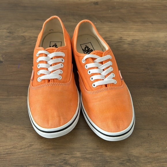 VANS Authentic Orange Low Tops | Orange/White | Women’s 8.5 Men’s 7 - Picture 2 of 10